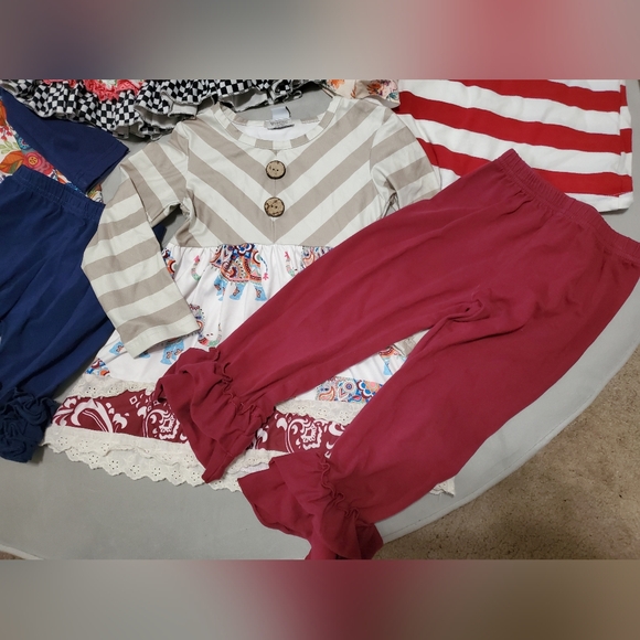 Dash of glitter Size Medium Size 3T Lot of 6 items 2 Complete Outfits EUC - Picture 4 of 12